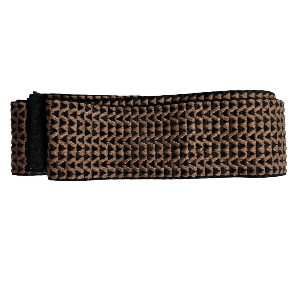 IQ Collection Sash Belt in Brown Geo Print
